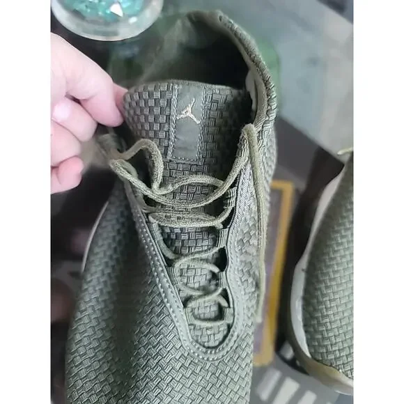 Air Jordan Mens Future Low Iguana Green Sz 15 Metallic Gold Basketball Shoe Nike - Picture 7 of 15